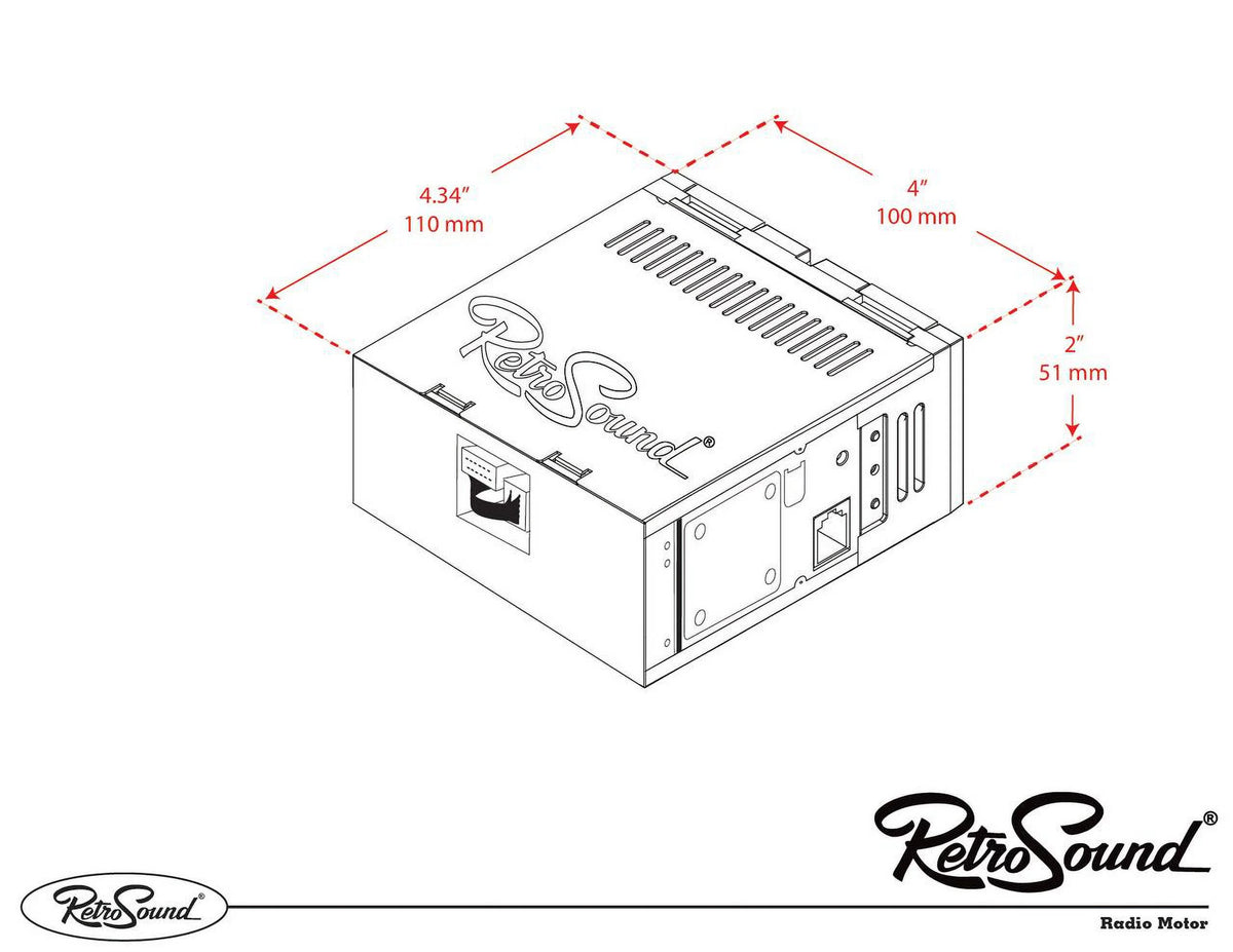 Compatible with 1974-78 Mercedes-Benz 230 Bluetooth AUX AM/FM S64004