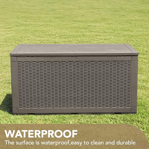 100 Gallon Waterproof Resin Deck Box D575966