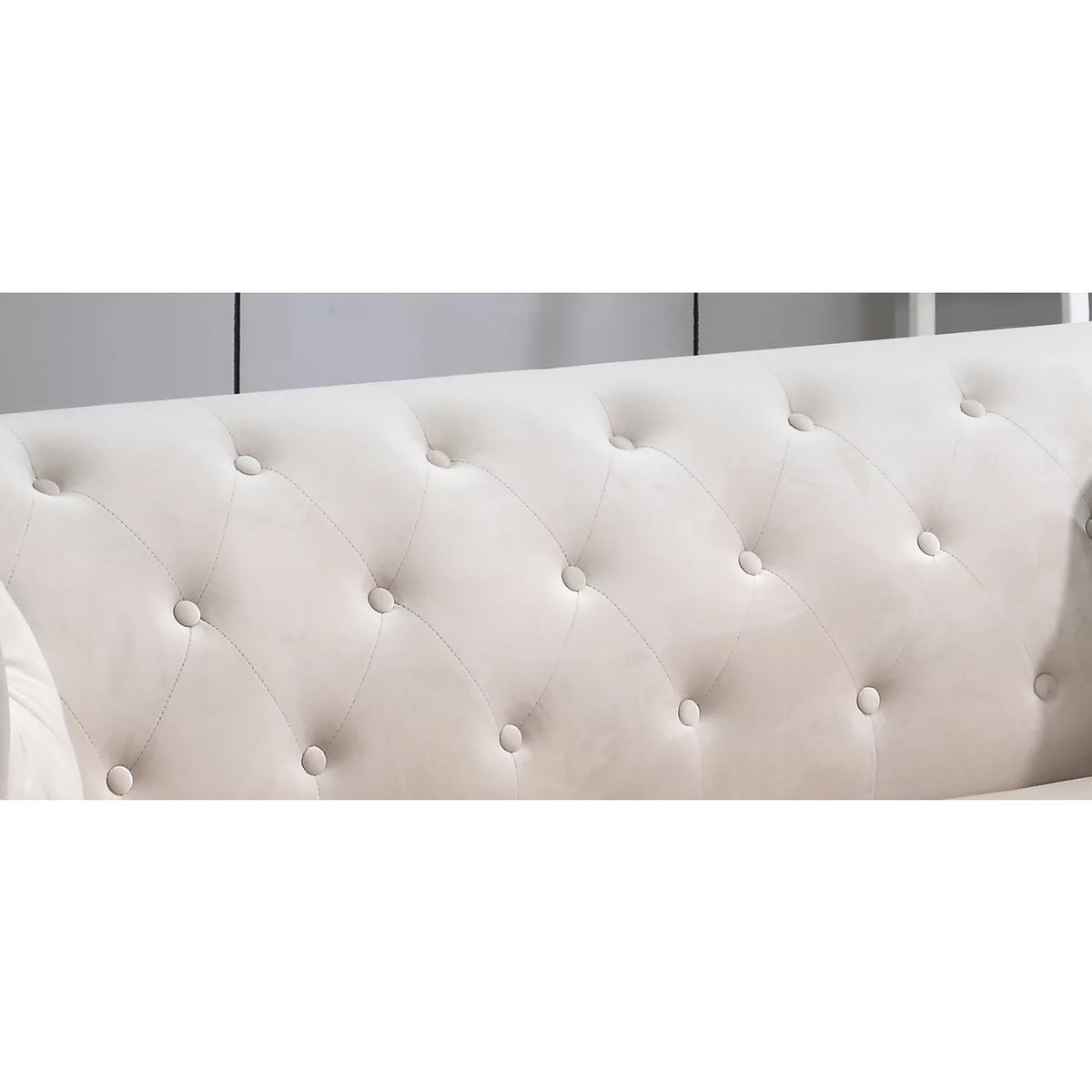 Ivory Sofa Chaise A2870