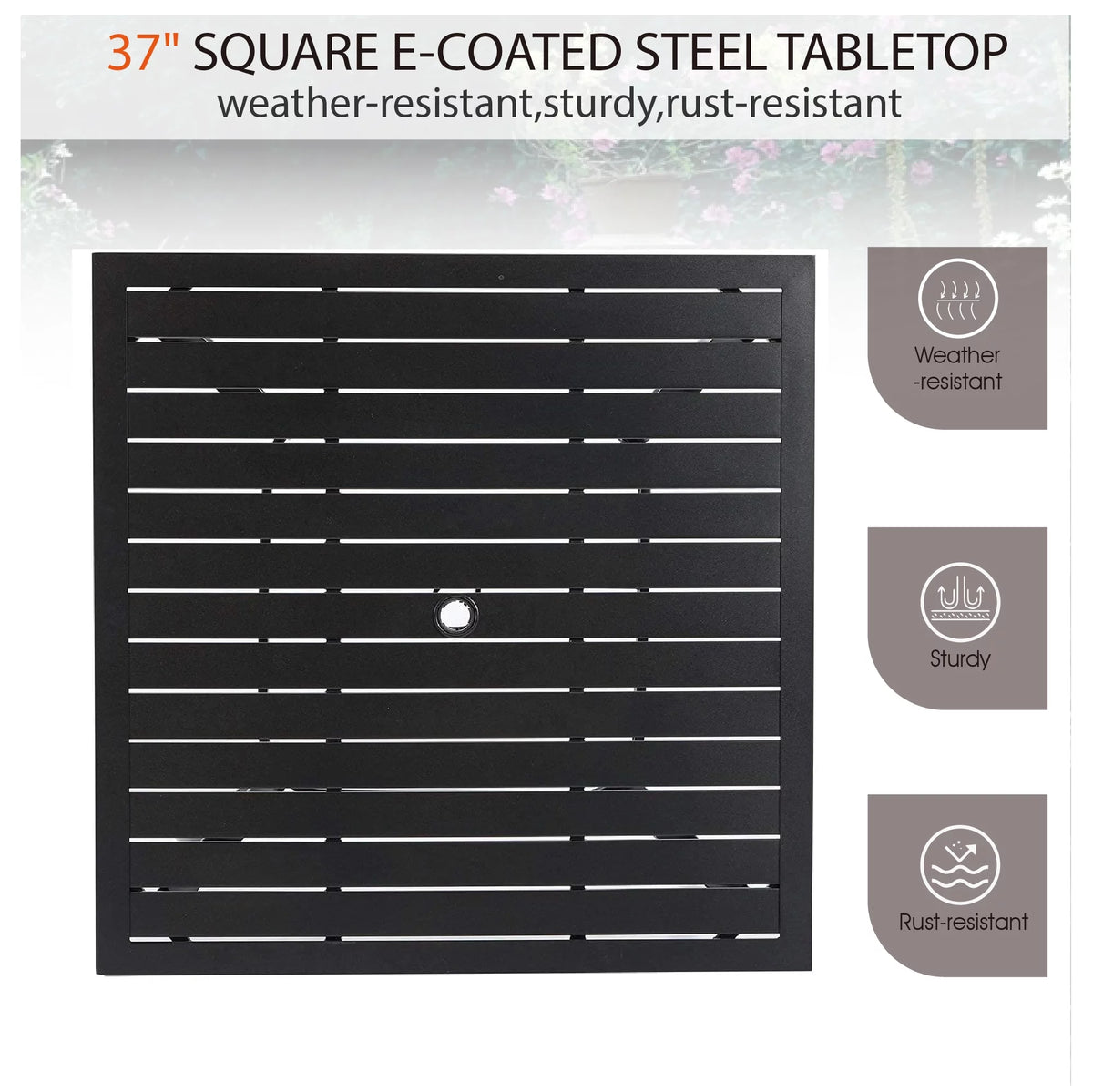 5-Piece Cast Aluminum Patio Dining Set T670