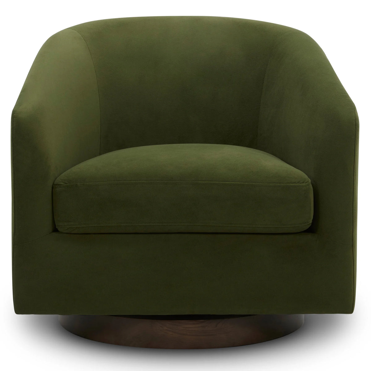 Ivory White Fabric Swivel Accent Chair K841791