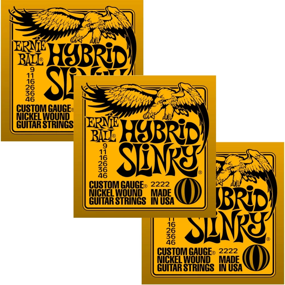 Guitar Strings 3-Pack Electric 9-46 Nickel Wound K744850