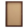 Enclosed Tackboard Wood Frame 24 x 36 P9622