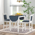 3 Piece Counter Height Drop Leaf Dining Set with 2 Padded Chairs I1091