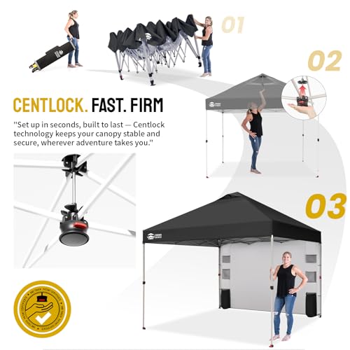 10x10 Pop Up Canopy Tent with Sidewall U849