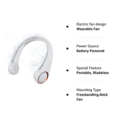 Portable Rechargeable Bladeless Neck Fan L129513