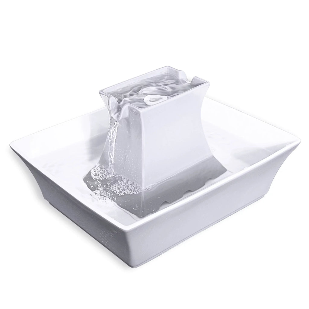 Ceramic Pagoda Fountain White V922412