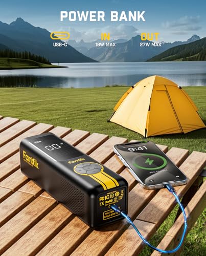 Portable Air Compressor 150PSI Cordless Tire Inflator W2816