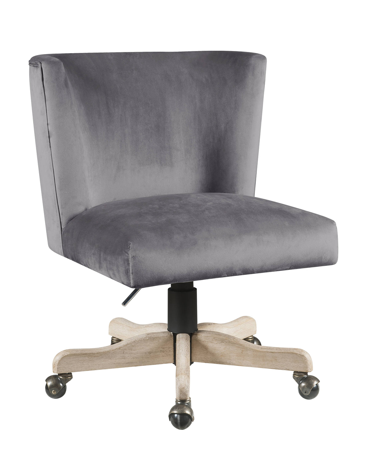 Gray Velvet Office Chair N23295