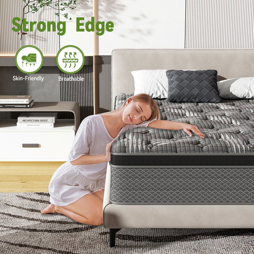 10" Memory Foam Pocket Spring Hybrid Mattress P910200
