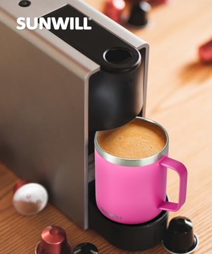 14 oz Vacuum Insulated Stainless Steel Coffee Mug with Lid X151
