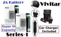 2300 mAh 2 Pcs Li-Ion Battery with Charger W8651