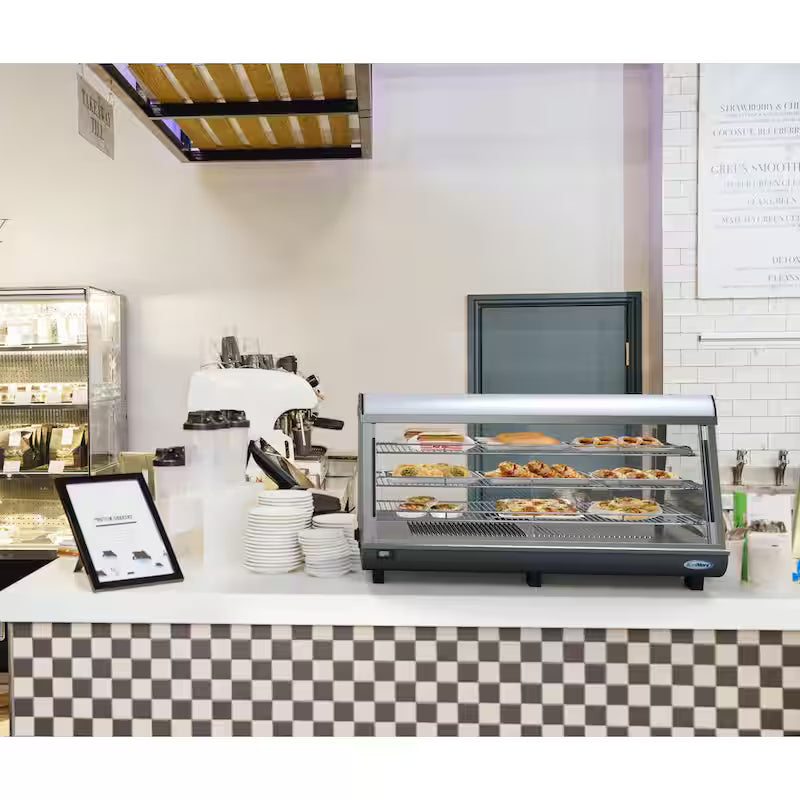 6.5 cu. Ft. 3 Shelf Stainless Steel Food Warmer Display Case K148