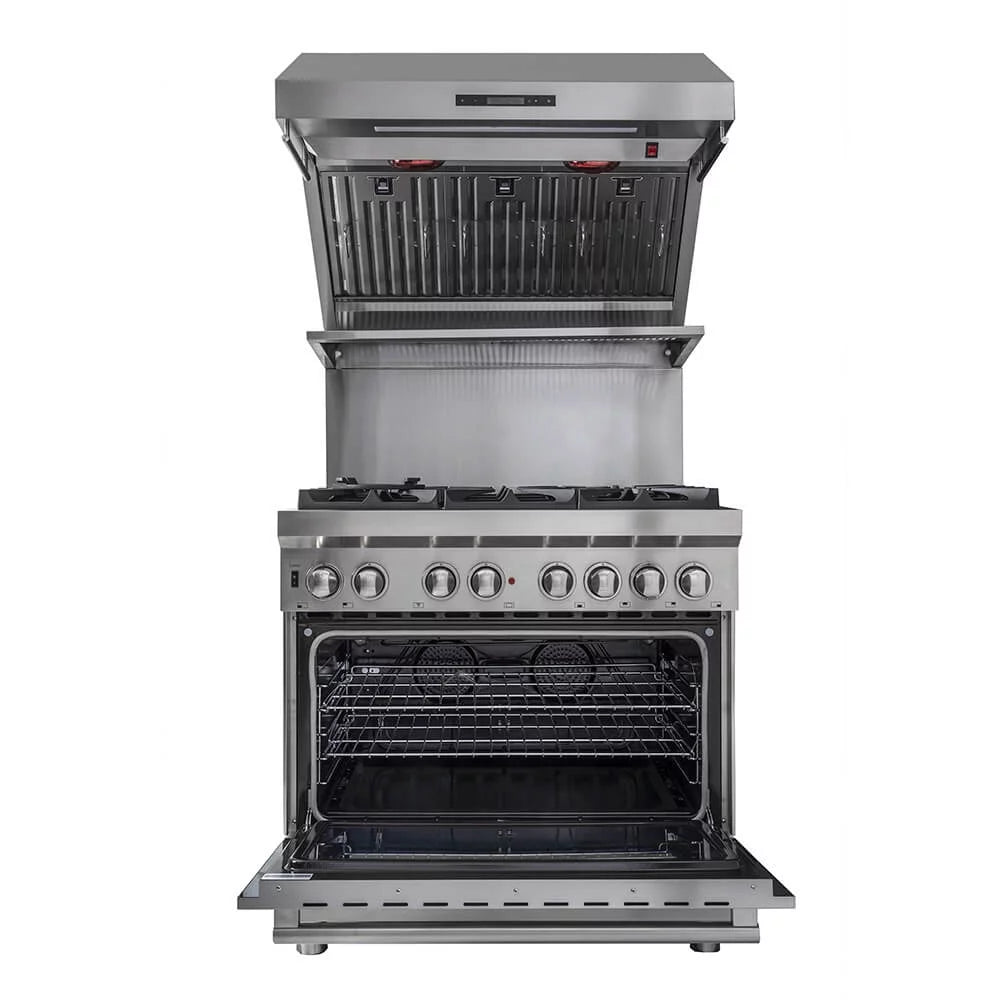 36 inch Stainless 1200 CFM Wall Mount Range Hood S2276