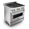 30 in. Stainless Steel Gas Burner Electric Oven Range C78798