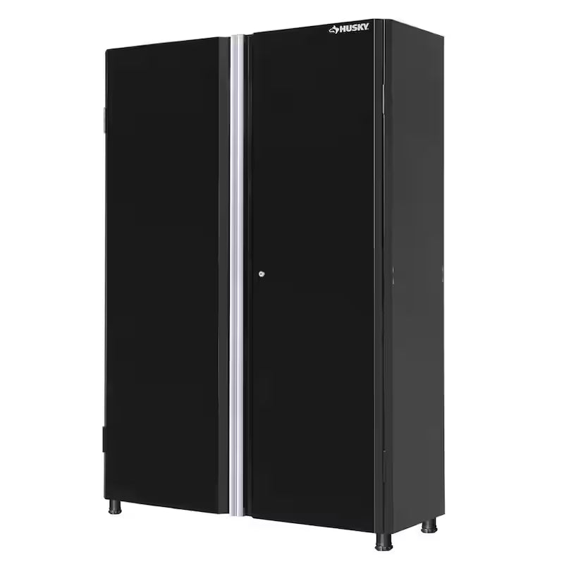 24-Gauge Steel Freestanding Garage Cabinet in Black G923904