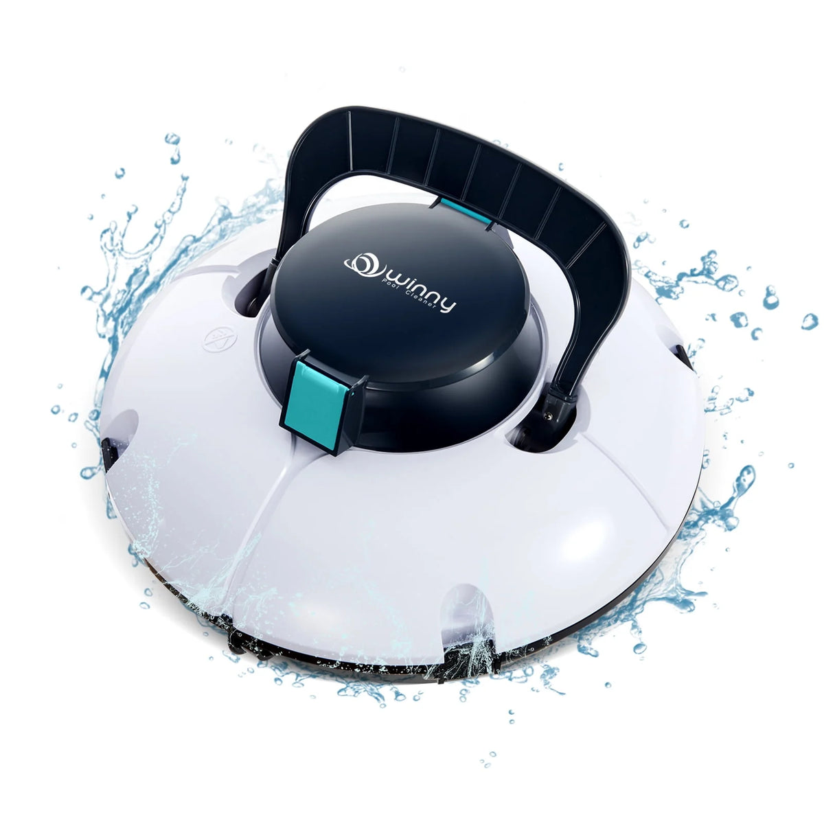 Cordless Robotic Pool Cleaner with Dual Suction Ports O82743