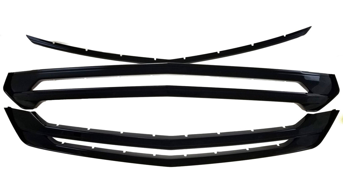 Gloss Black Overlay Grille 3-Piece T4949