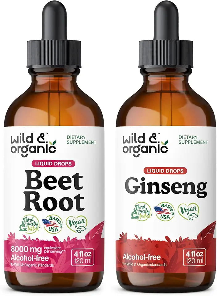 Beet Root Tincture 4 fl oz & Ginseng Tincture 4 fl oz W331508