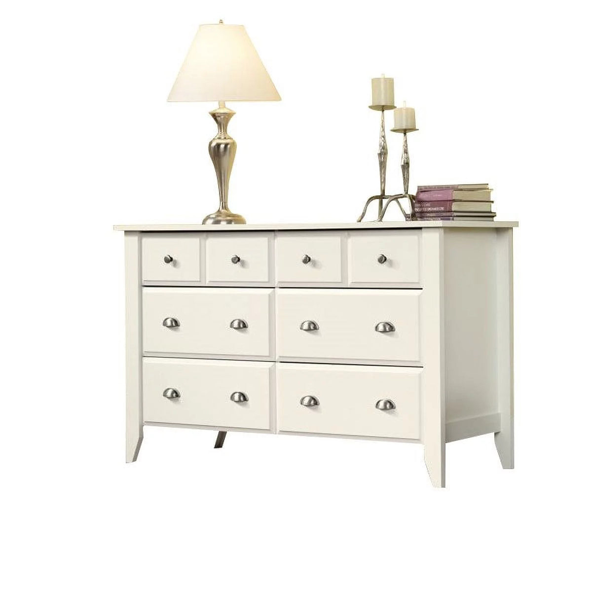 6 Drawer Dresser in Soft White R94385