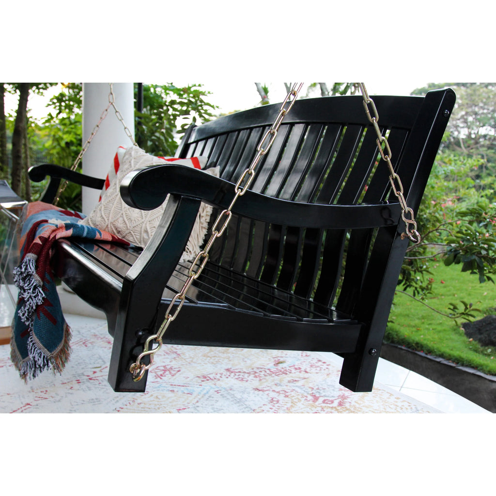 Mahogany Wood Porch Swing A310442