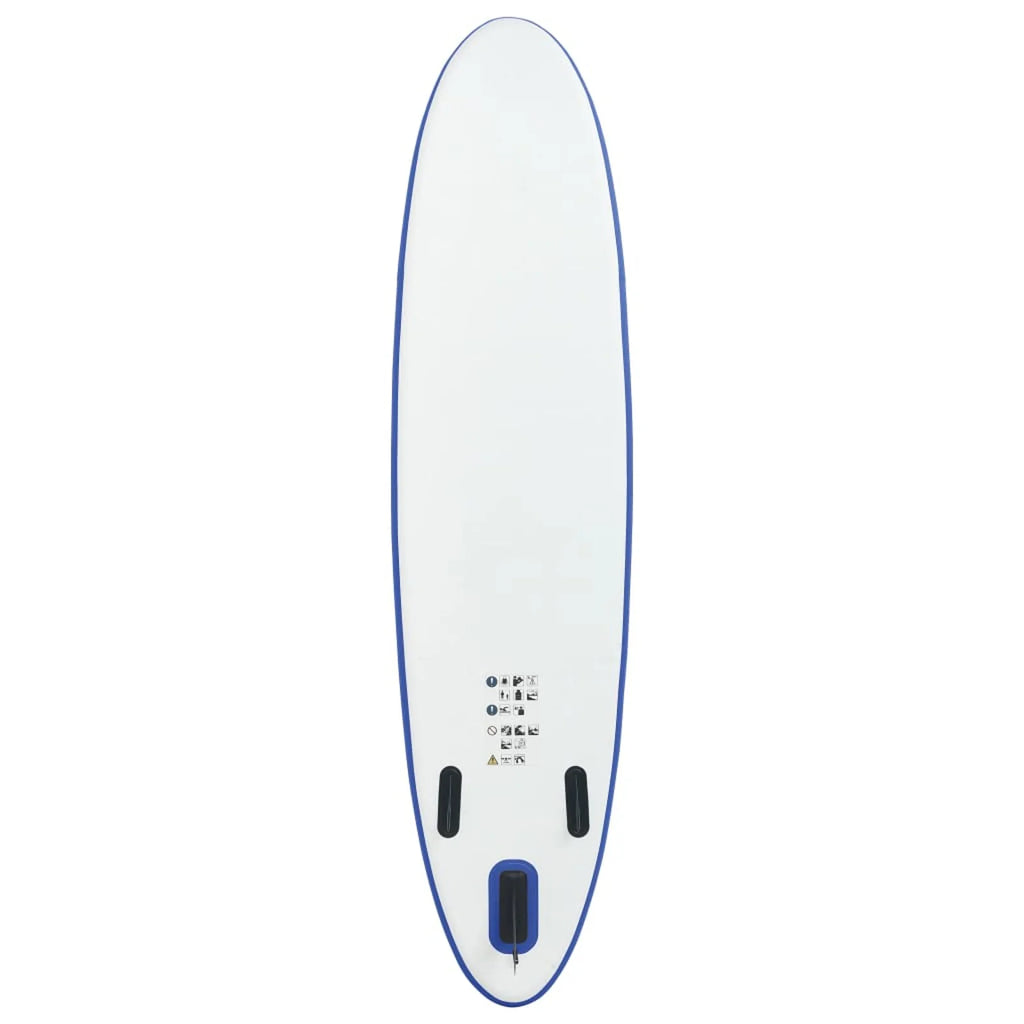 Inflatable Blue and White Paddle Board Set D4763