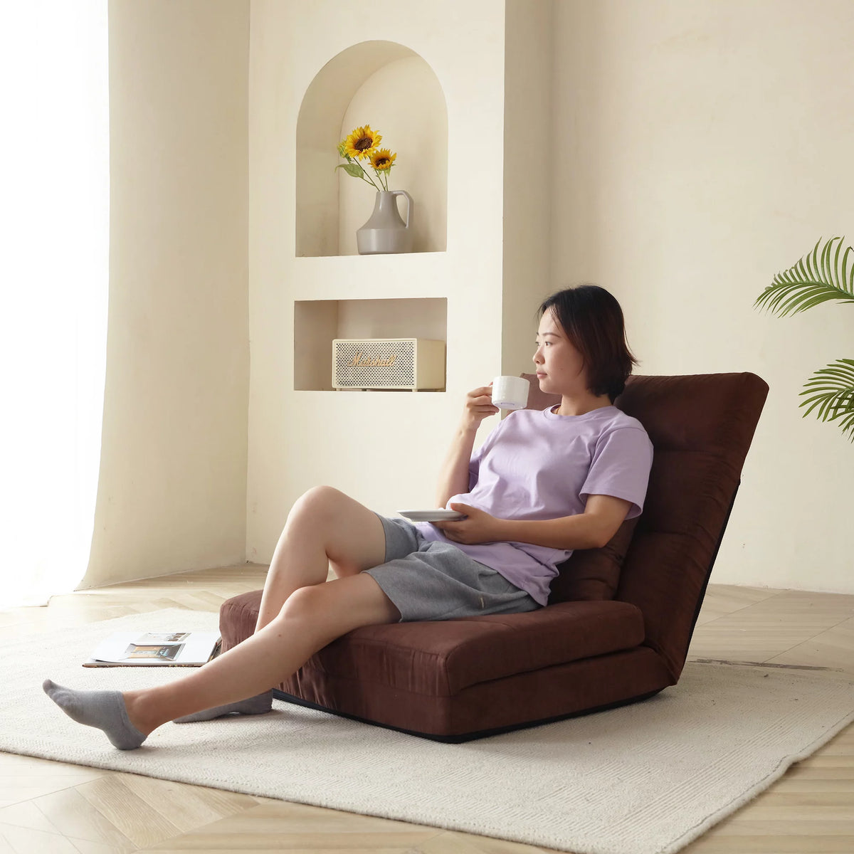 Fold Down Sofa Bed with Pillow V717995