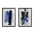 Modern Abstract Framed Wall Art 27.5" x 19.75" 2ct C852021