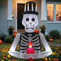 8FT Halloween Inflatable Skeleton Tree with LED Lights F459715