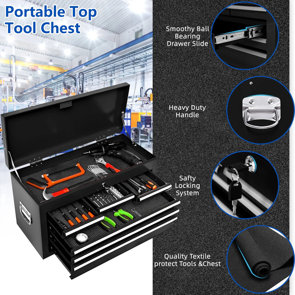Blue 8 Drawer Rolling Tool Box Y3361