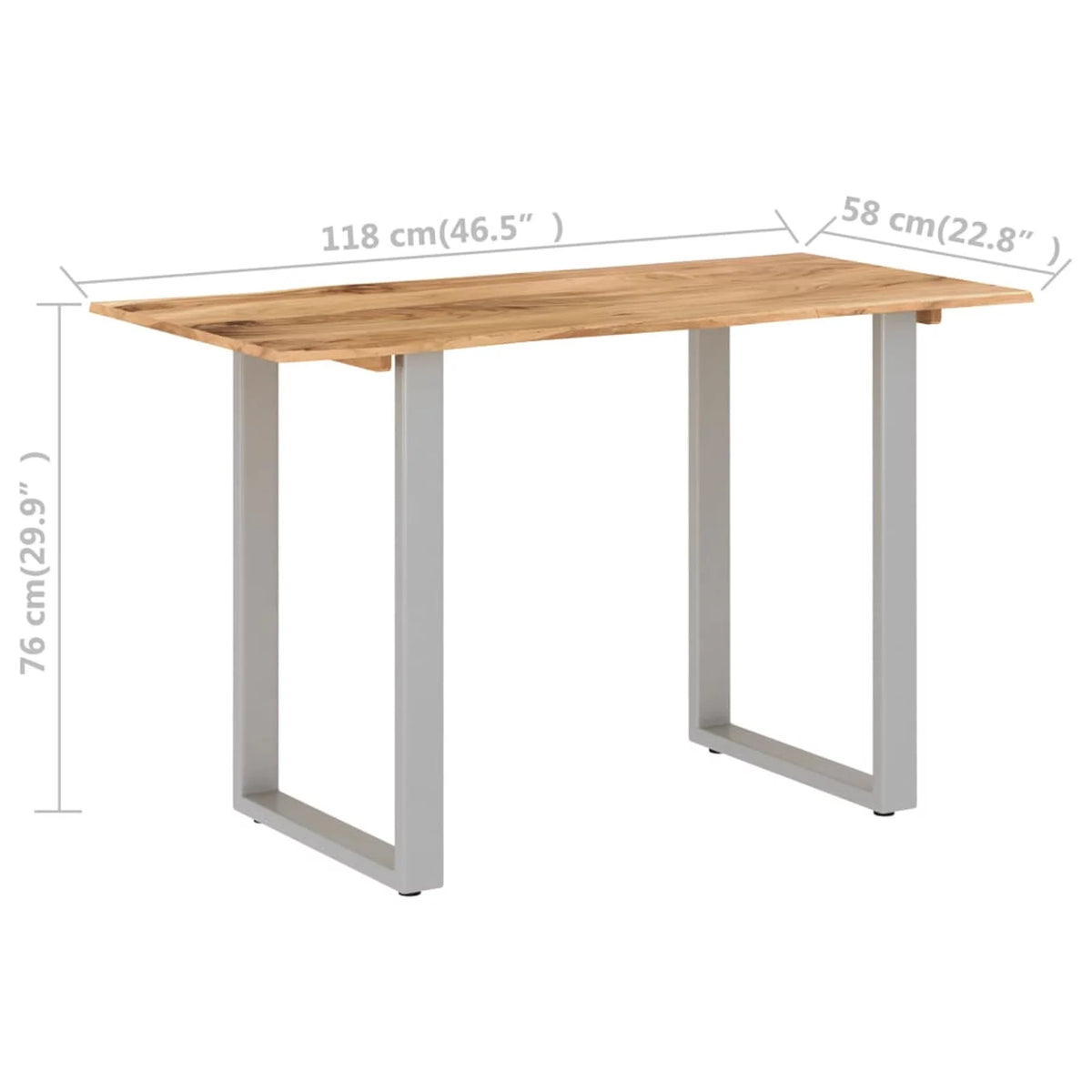 Solid Acacia Wood Dining Table I82212