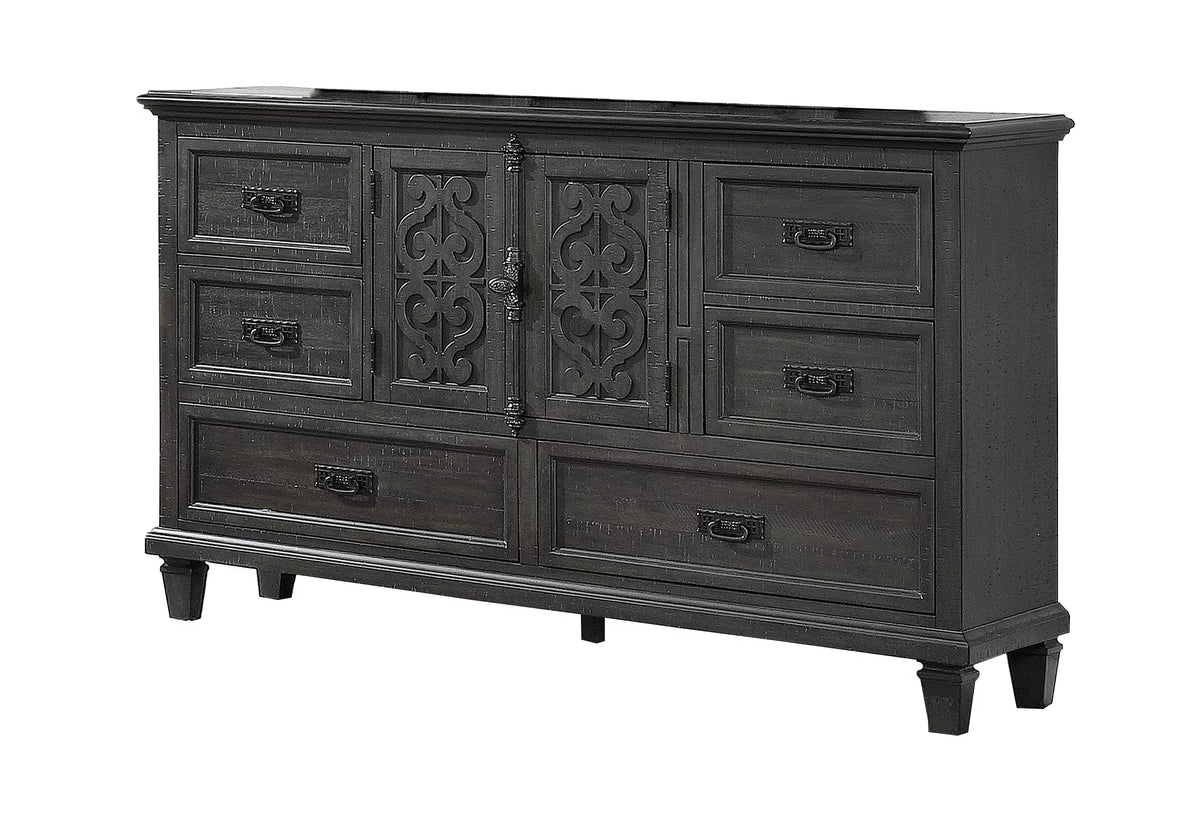 Gray Wood 3pc Queen Bedroom Set Y4522