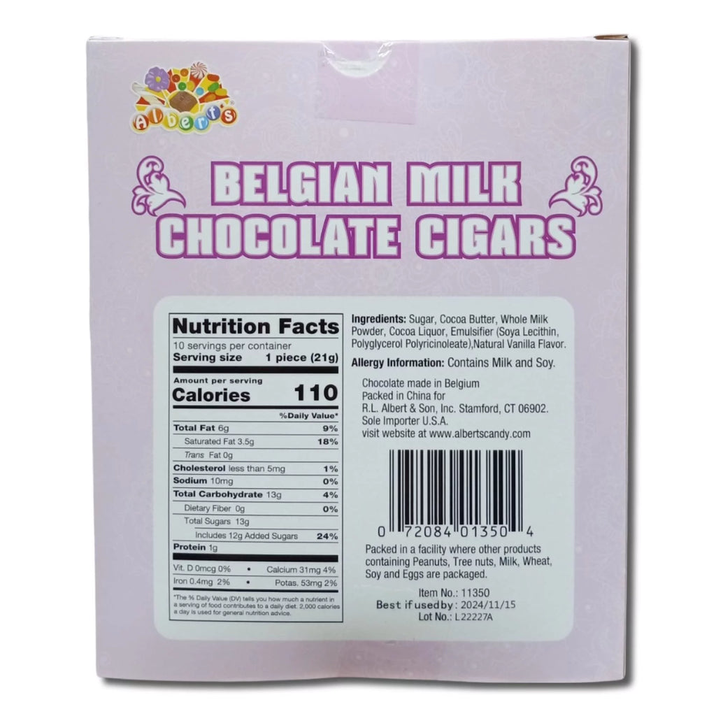 Belgian Milk Chocolate Celebration Sticks Box of 10 Pack of 2 R109