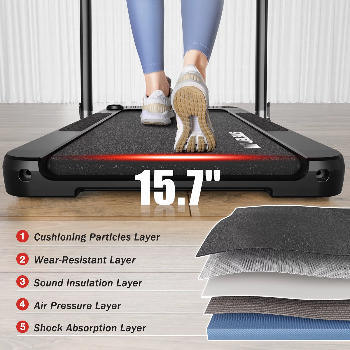 2 in 1 Incline Treadmill Walking Pad R73603