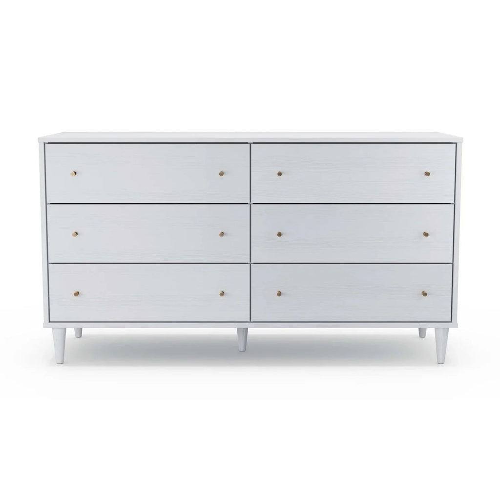 White 6 Drawer Dresser R27548