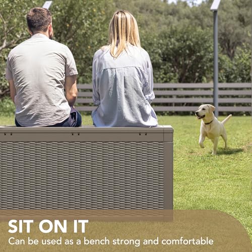100 Gallon Waterproof Resin Deck Box D575966