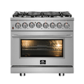 36" Freestanding Dual Fuel Range with 6 Burners L468