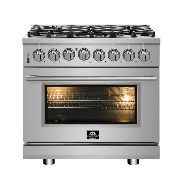 36" Freestanding Dual Fuel Range with 6 Burners L468
