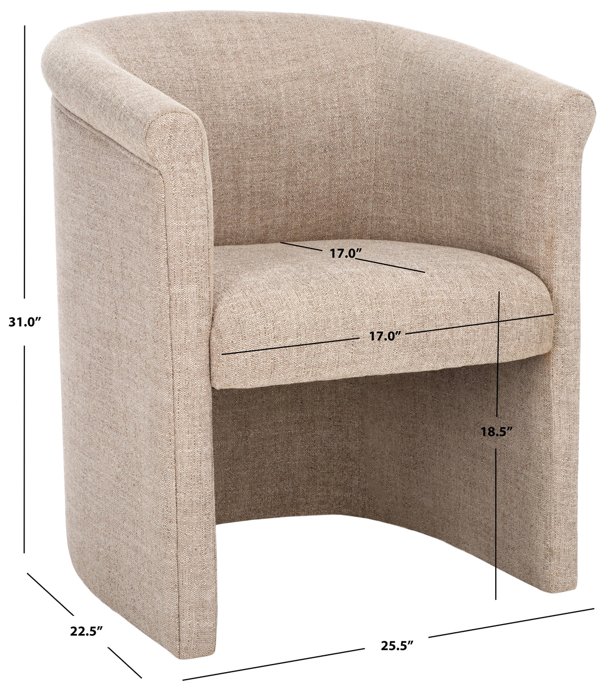 Linen Dining Chair D128674