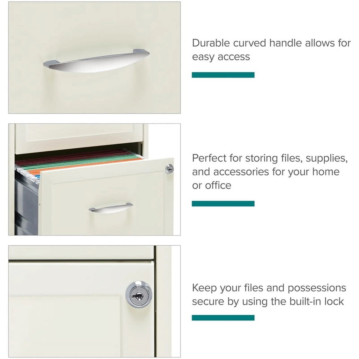 2 Drawer Steel Mobile File Cabinet D4486