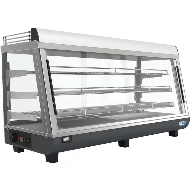 6.5 cu. Ft. 3 Shelf Stainless Steel Food Warmer Display Case K148