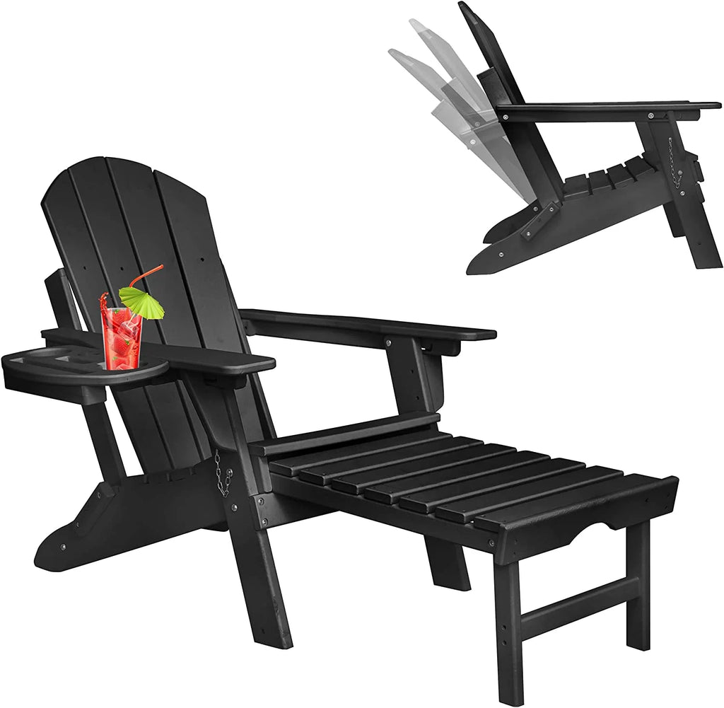 Folding Adirondack Chair with Ottoman Z88668