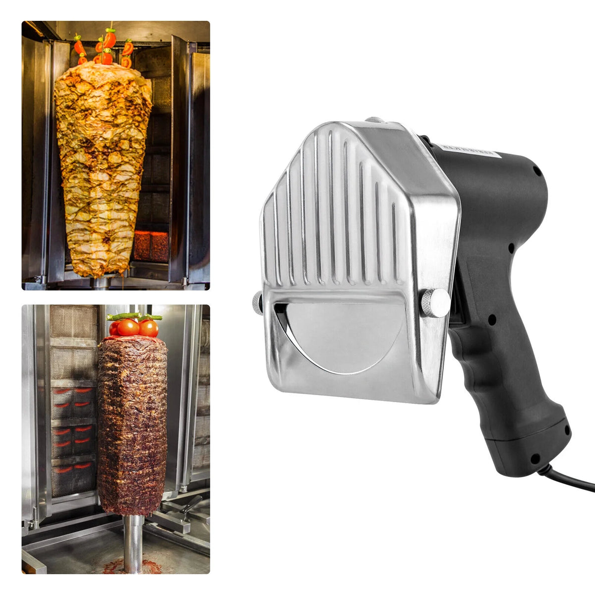 120W Stainless Steel Electric Shawarma Knife Y763587