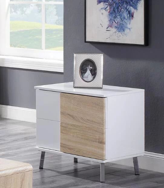 White High Gloss End Table N334550