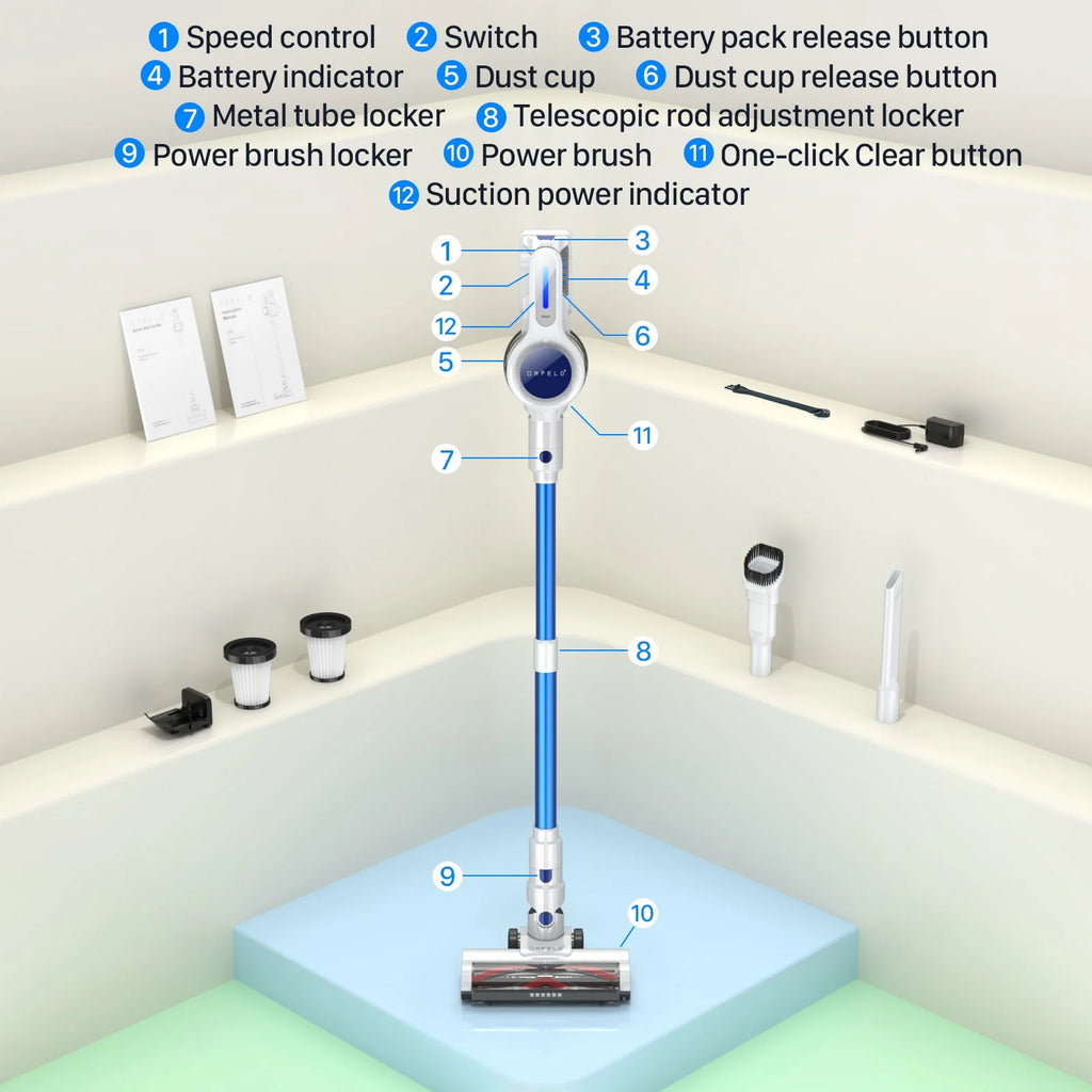 Cordless Vacuum Cleaner with 2200mAh Battery P4635