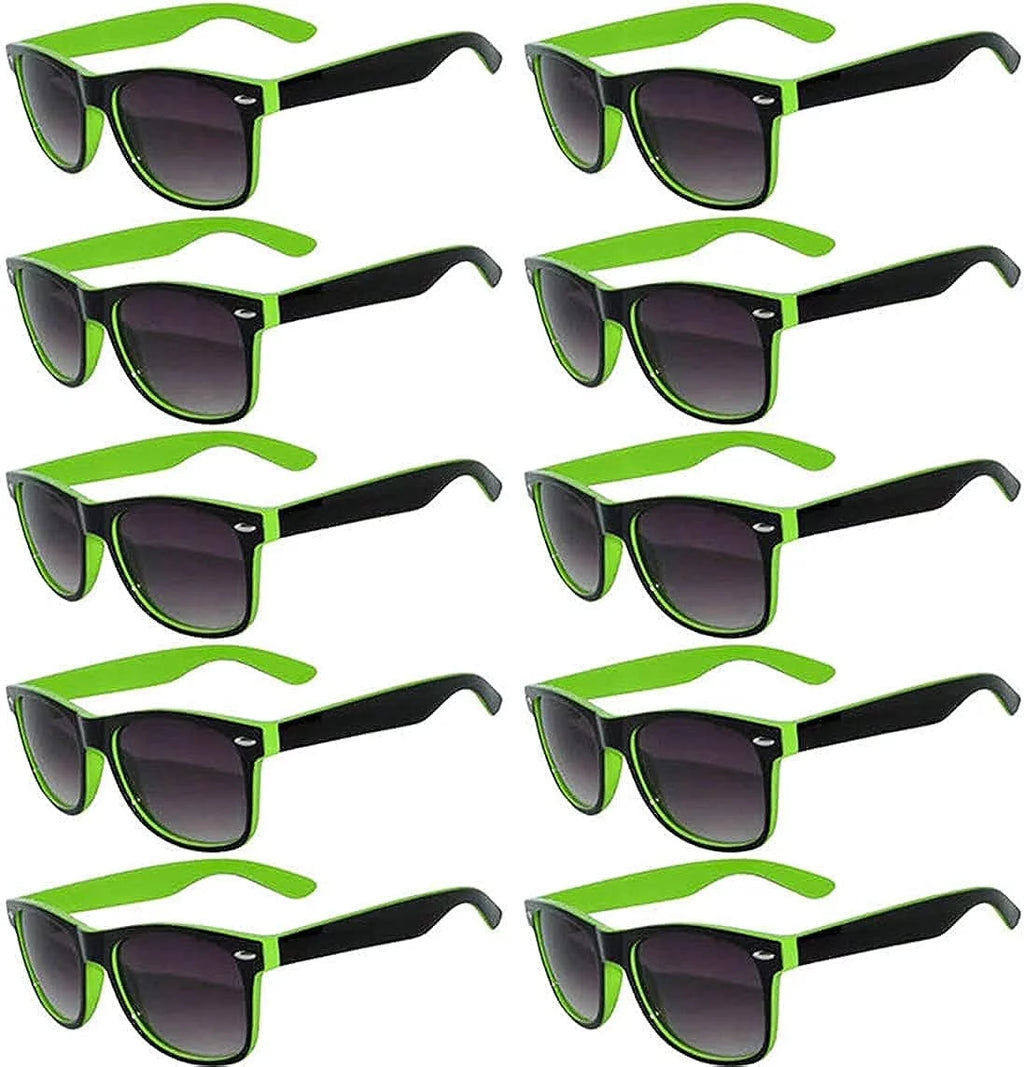 Two Tone UV400 Protection Smoke Lens Sunglasses 10 Pack C132