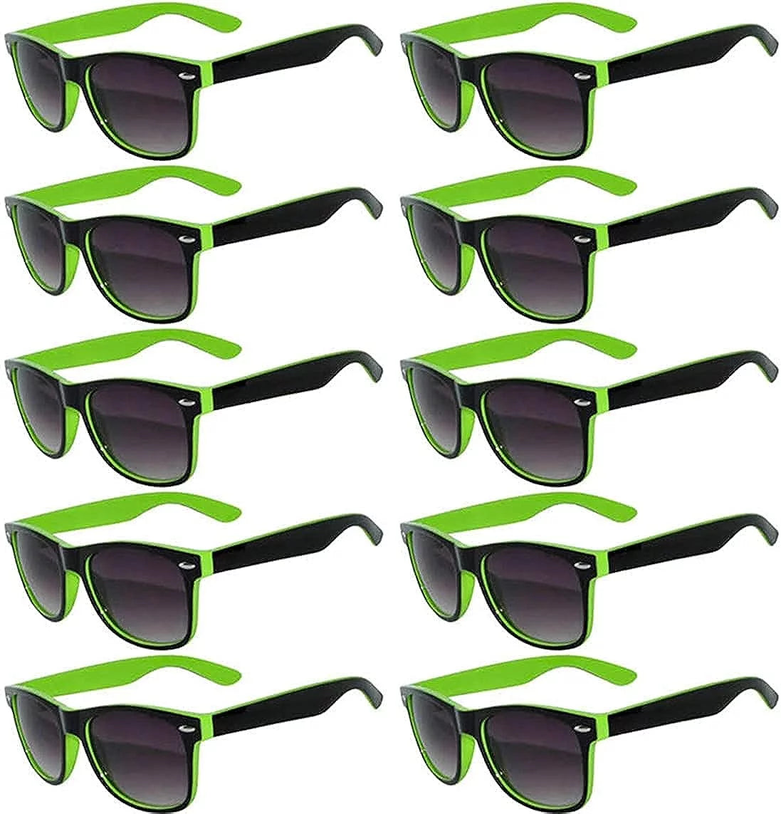 Two Tone UV400 Protection Smoke Lens Sunglasses 10 Pack C132