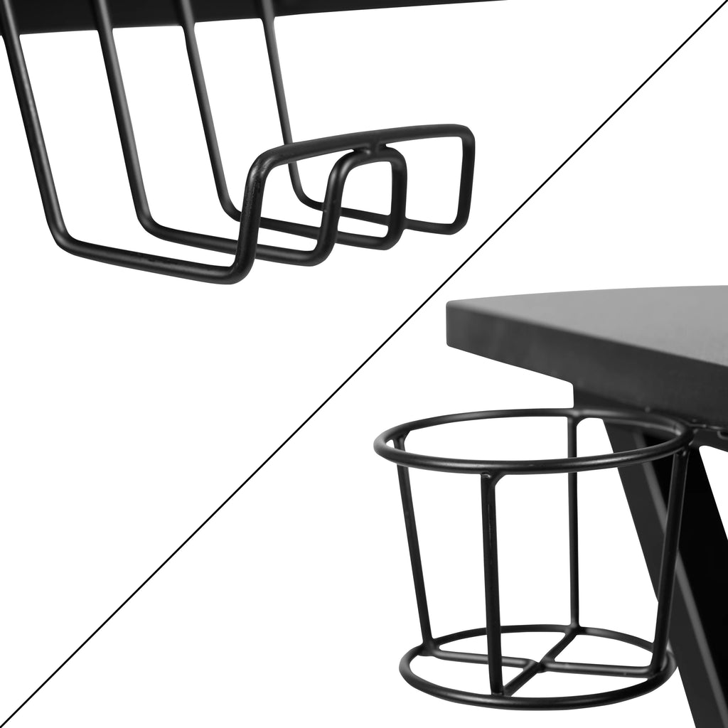 Gaming Desk and Reclining Footrest Chair M239