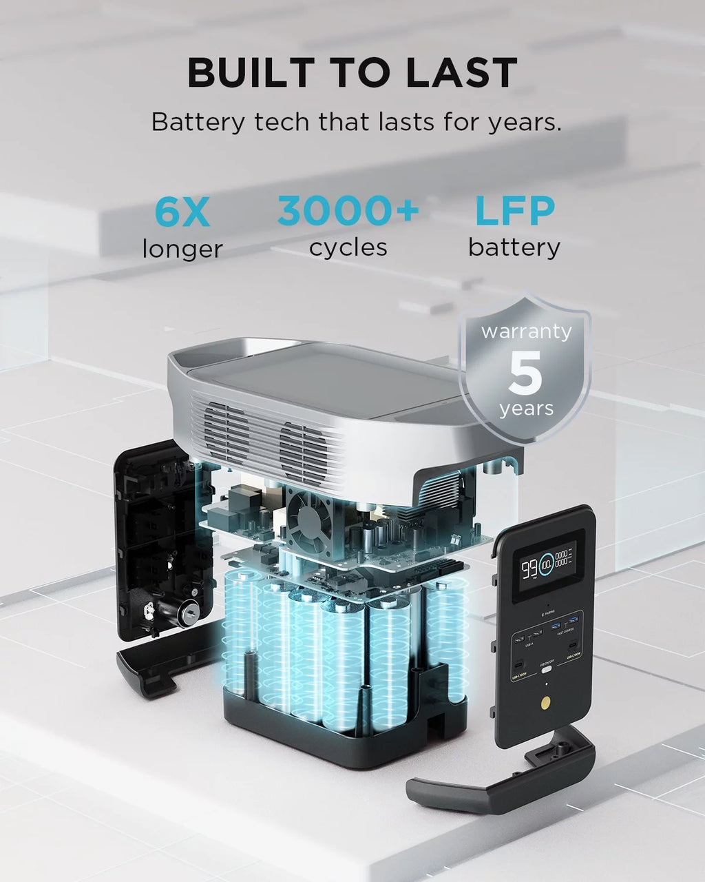 Portable Power Station with Smart Extra Battery R769344