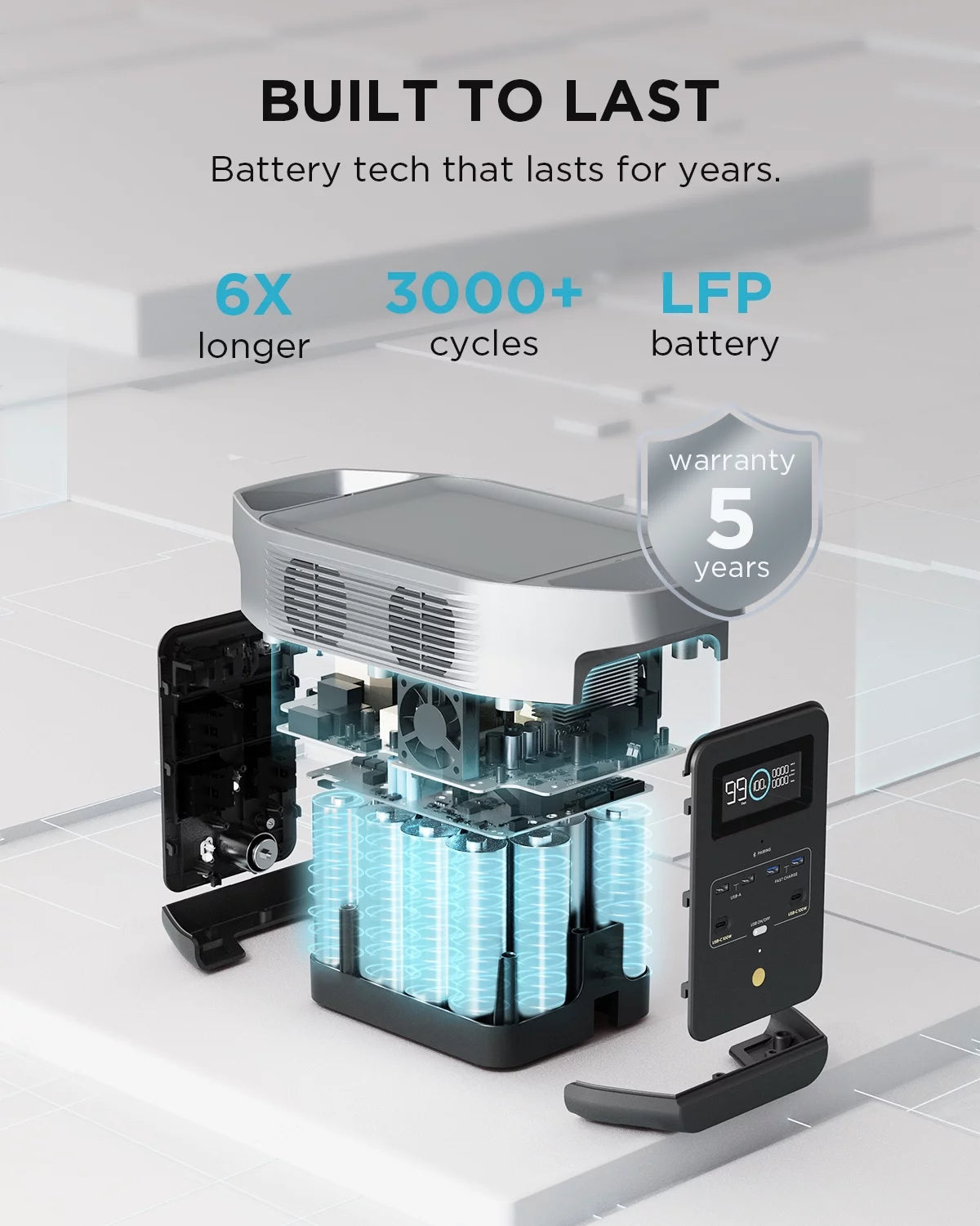 Portable Power Station with Smart Extra Battery R769344